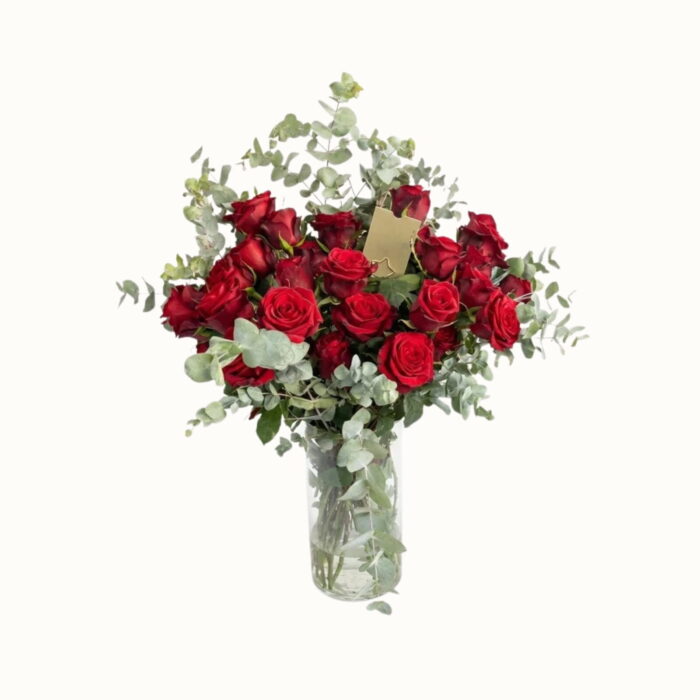 Red Roses Vase – L
